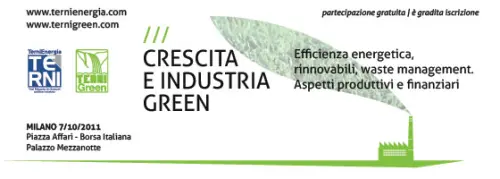 Crescita e industria green: efficienza energetica, rinnovabili, waste management. Aspetti produttivi e finanziari