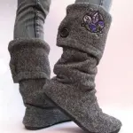 Crea stivali e pantofole dalla lana di vecchi maglioni!